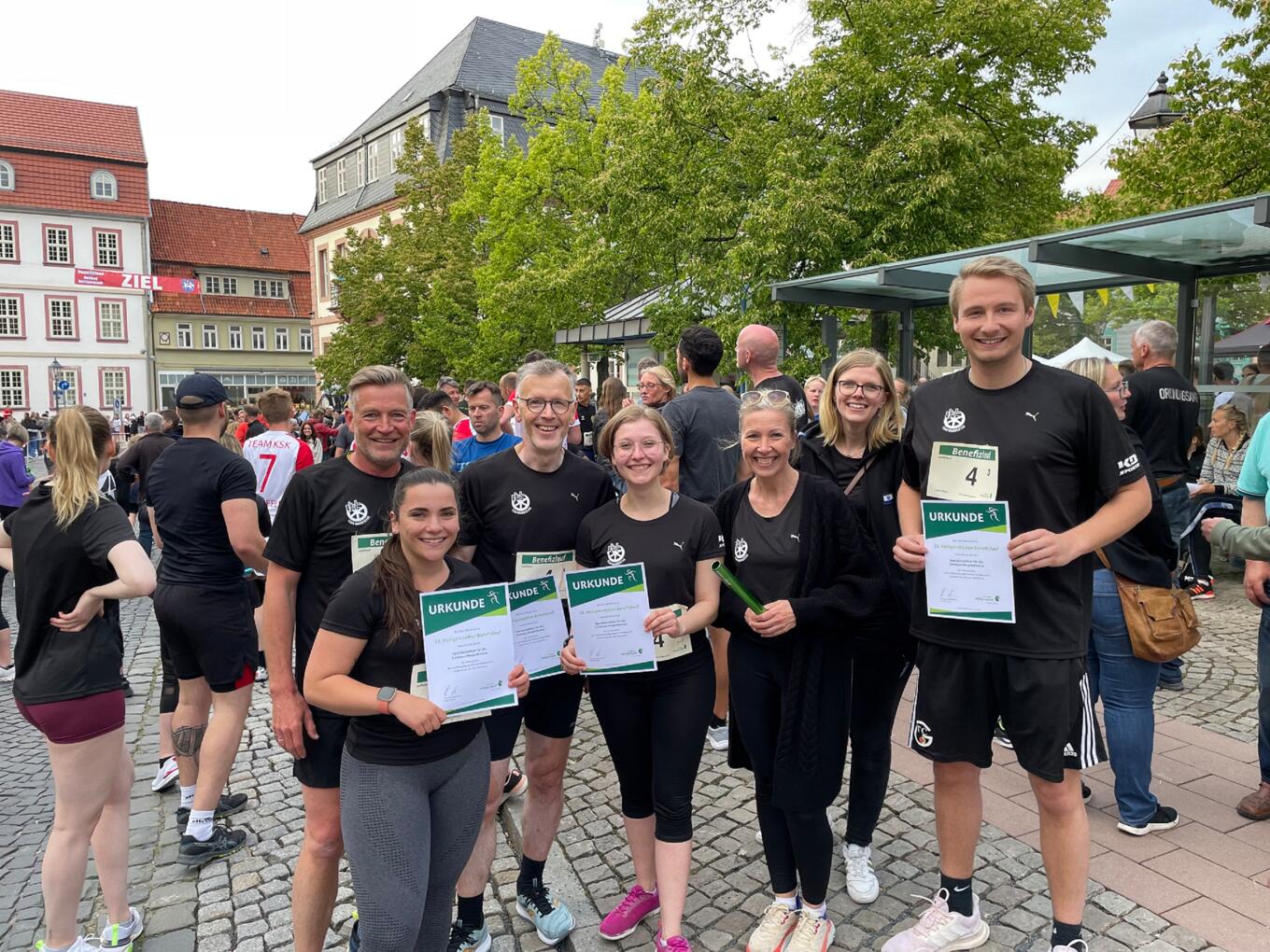 Das Projektteam des Deutschen Wandertags 2024 beim Benefizlauf in Heilbad Heiligenstadt ©Vincent Hamann