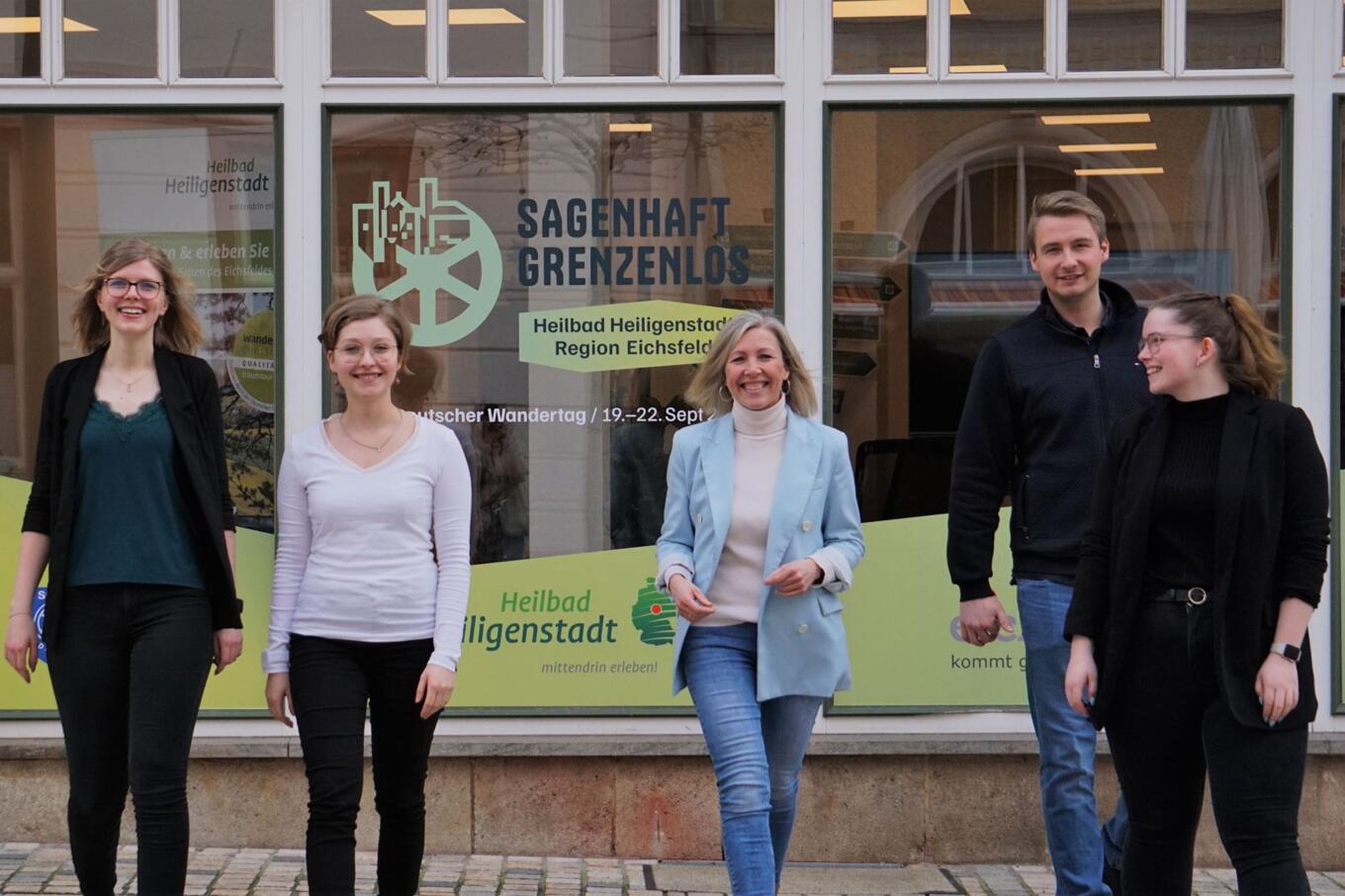 v.l.n.r. Tokessa Reiß, Sophia Hamann, Jeannette Löser, Moritz Lange, Herta Gerlach © Sarah Jakob, BEWEGT