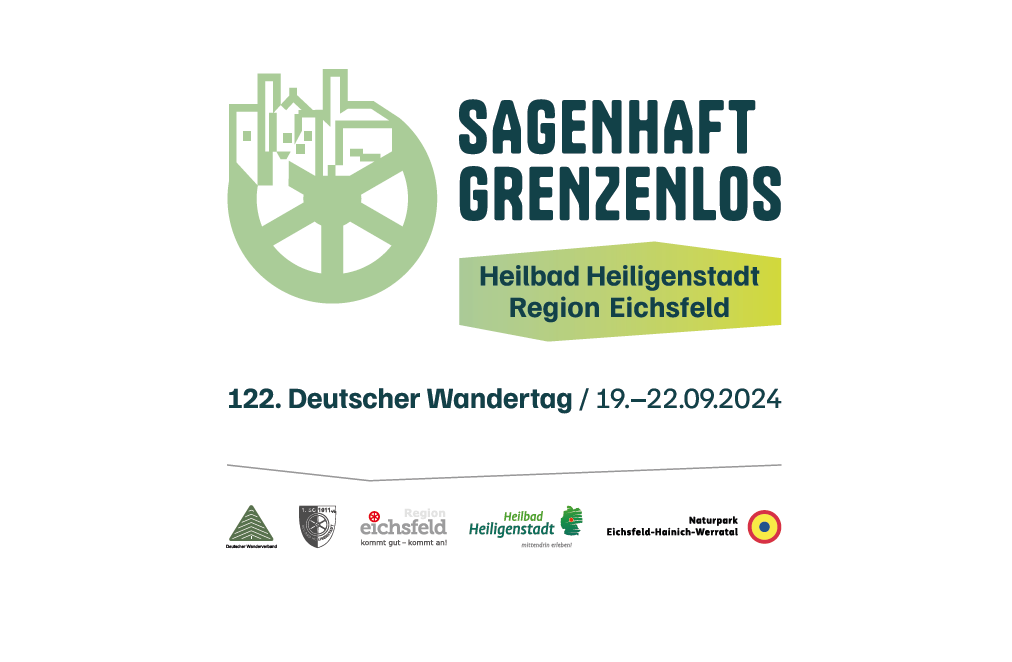 Keyvisual des 122. Deutschen Wandertags 2024 in Heilbad Heiligenstadt